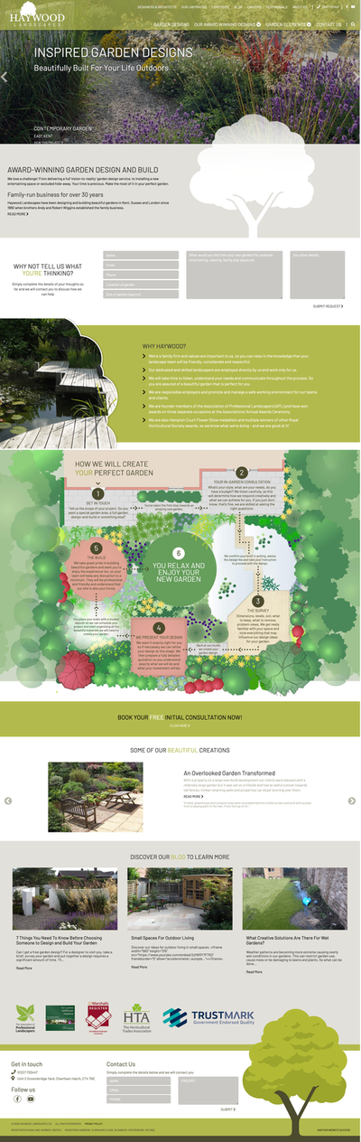 Haywood Landscapes Full Website Design & Build