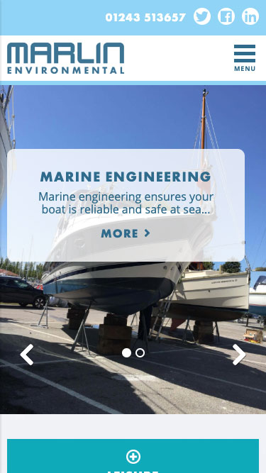 Marlin website on mobile