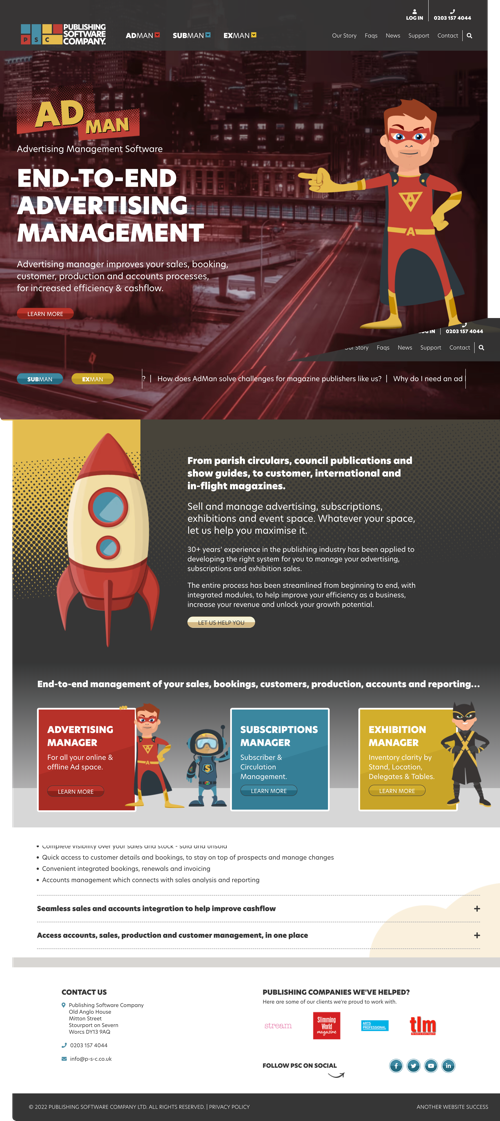 Publishing Software Company Full Website Design & Build
