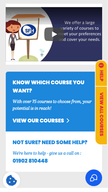 Study From Home website on mobile