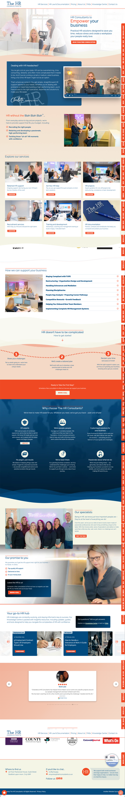 The HR Consultants Full Website Design & Build