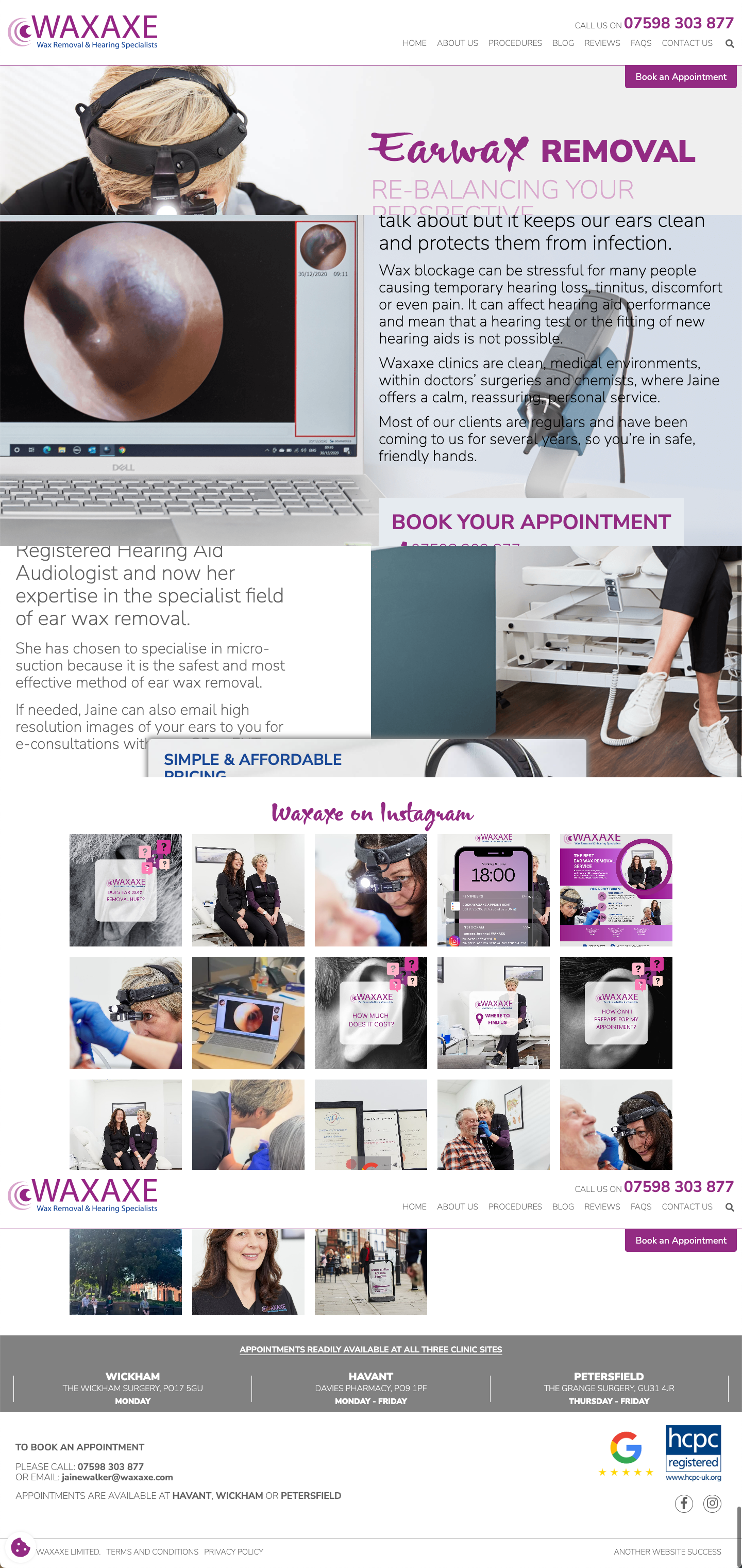 WaxAxe Full Website Design & Build