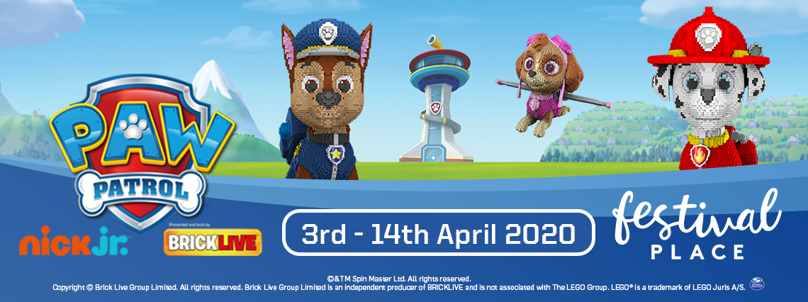PAW Patrol Brick Live Tour, at Festival Place, Basingstoke