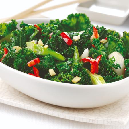 Kale with Ginger, Garlic and Chilli