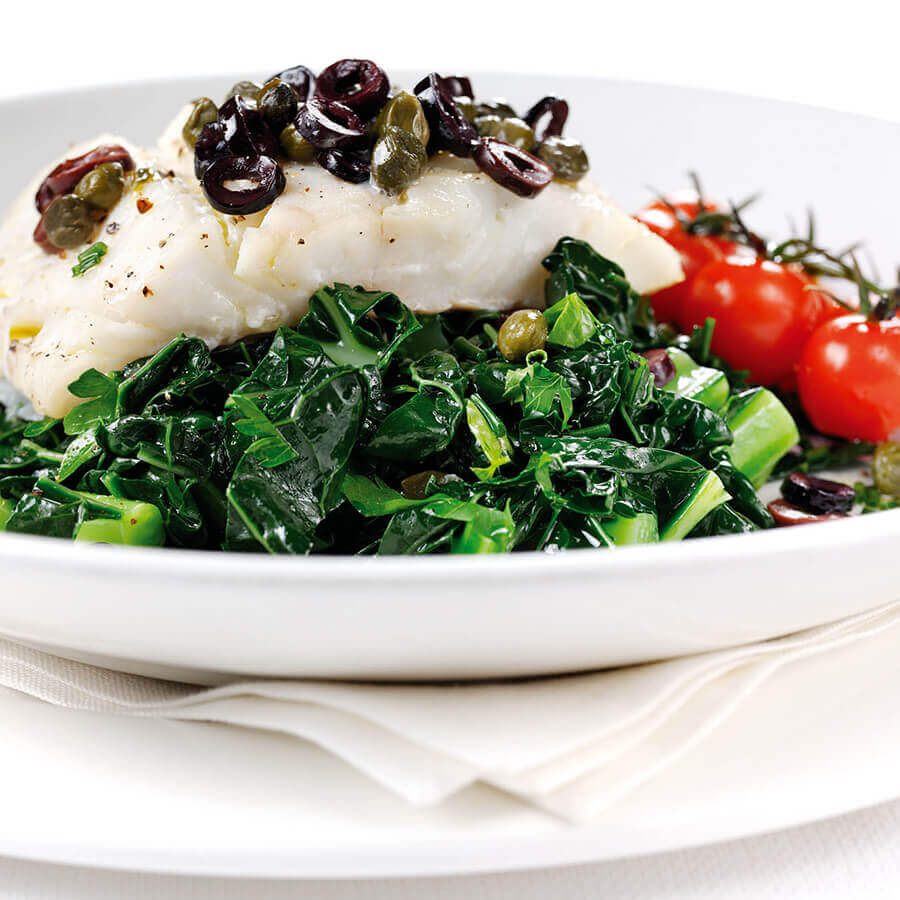 Picture of Roasted Cod on Cavolo Nero
