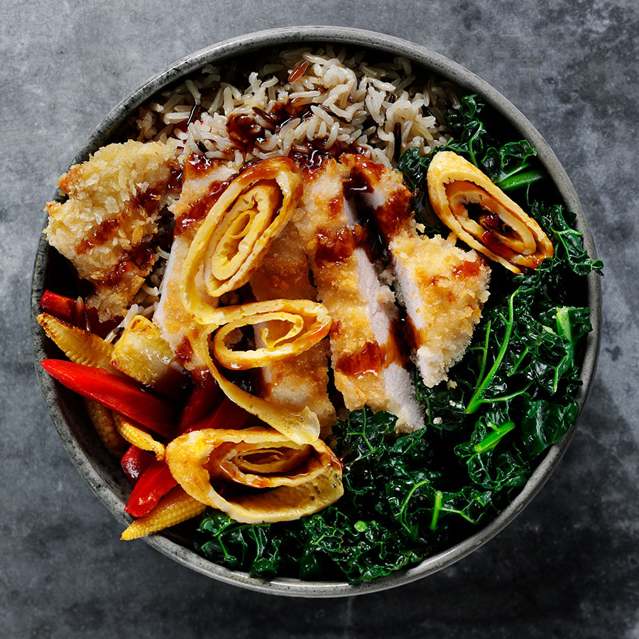 A Korean Chicken Rice Bowl