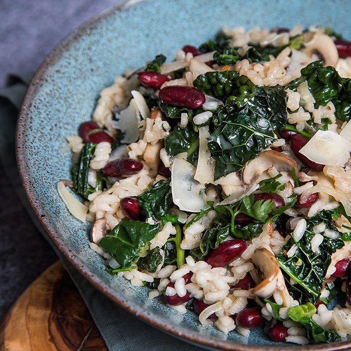 Picture of Cavolo Nero Bean and Mushroom Risotto