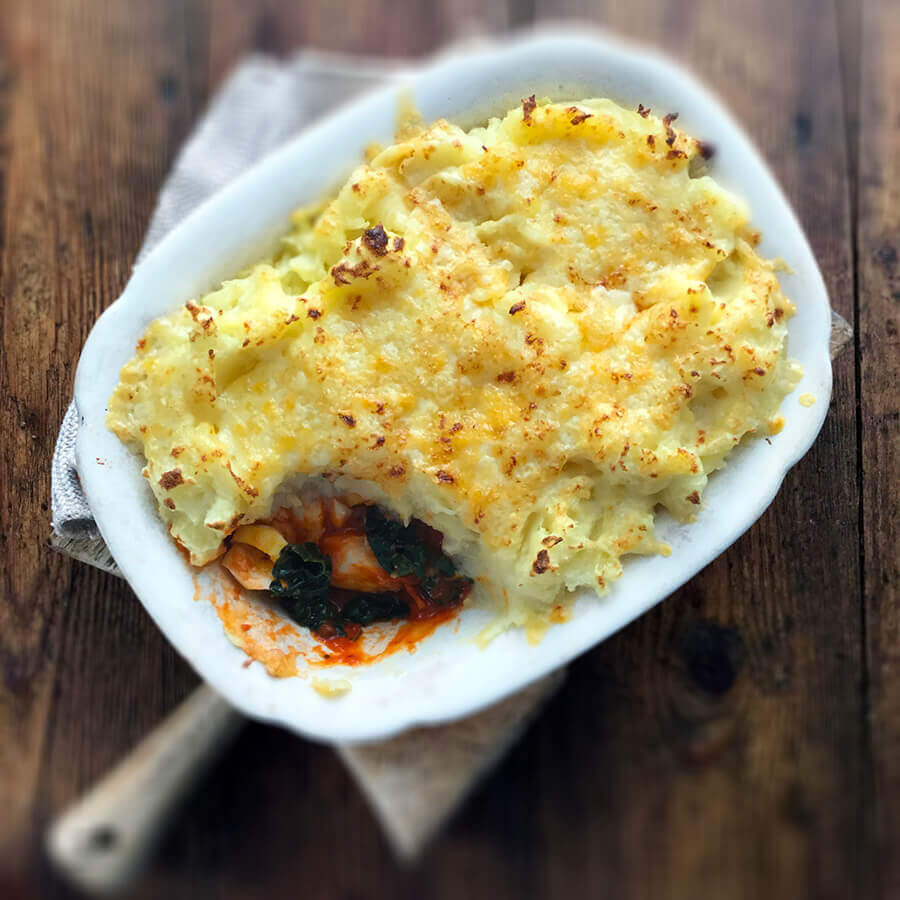 Picture of Kale and Haddock Pie