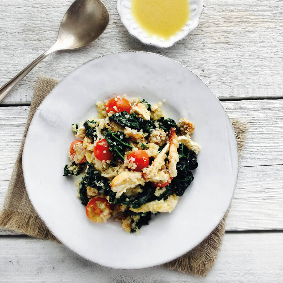 Picture of a Kale and Turkey Quinoa Salad