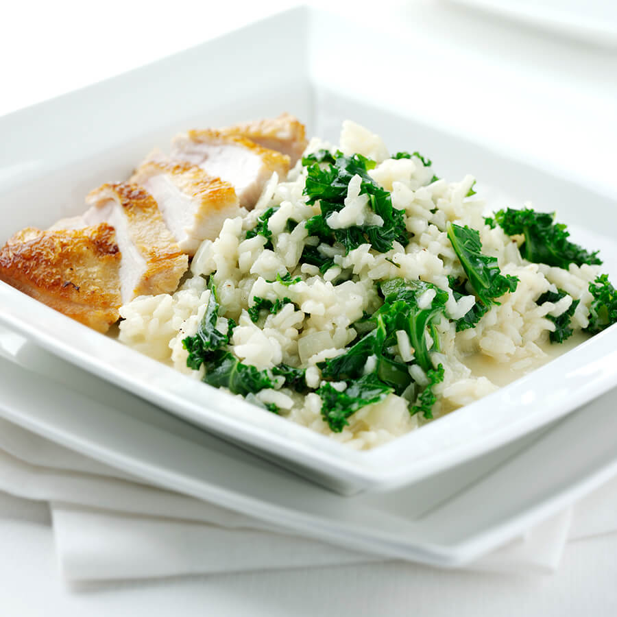 Kale Risotto with Parmesan