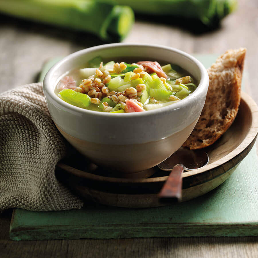 Picture of Leek Ham and Spelt Broth