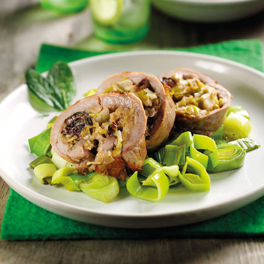 Picture of Pork Stuffed with Leek and Prunes