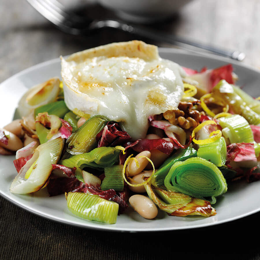 Picture of Roast Leek Chicory & Bean Salad