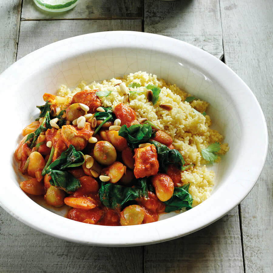 Picture of Chicken Spinach & Butter Bean Tagine