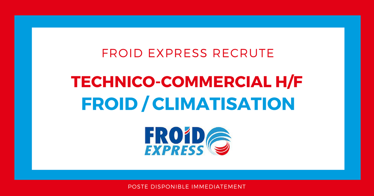 froid express recrute technico commercial martinique