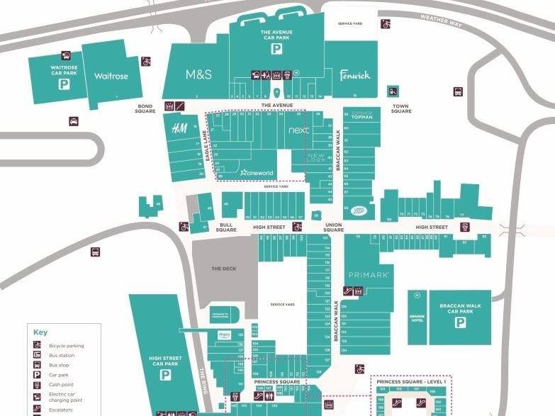 Bracknell Town Centre Map Bracknell Shopping Centre | Leasing At The Lexicon Bracknell