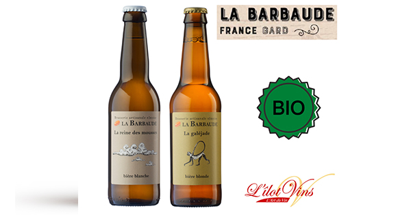 Bière française Bio La BARBAUDE - Gard, France