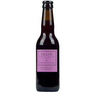 Bière française artisanale Helvii Myrtille - Ardèche, France