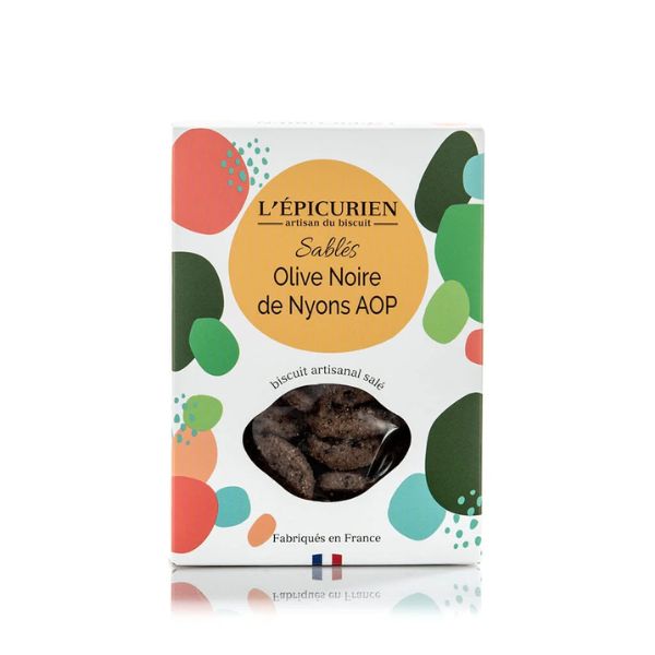 Biscuit Apéritif Sablés à l'Olive Noire, L'Épicurien