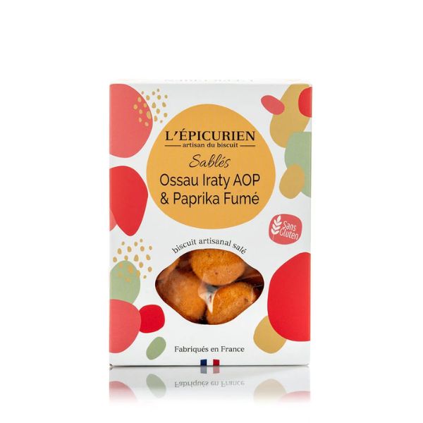 Biscuit Apéritif Sablés à l'Ossau Iraty AOP et au Paprika Fumé (sans gluten), L'Épicurien