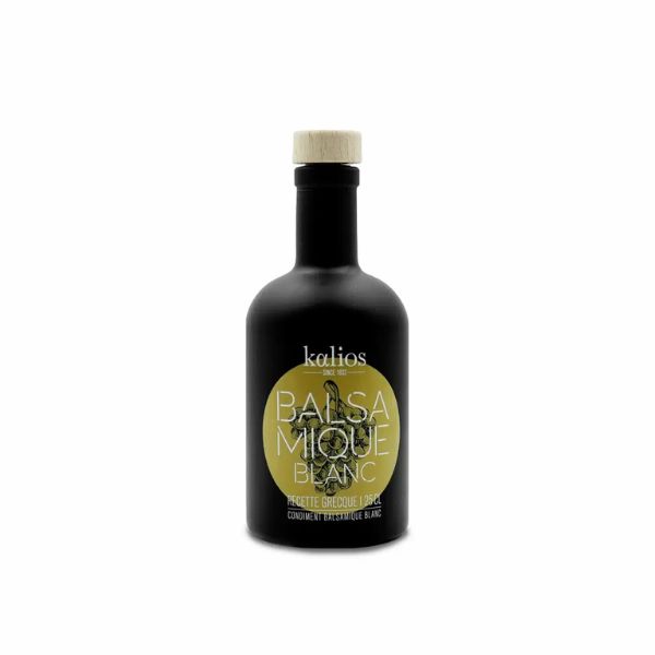 Vinaigre balsamique blanc Kalios 250 ml – assaisonnement fin