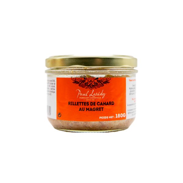 Rillettes de Canard au Magret 180g, Paul Laredy