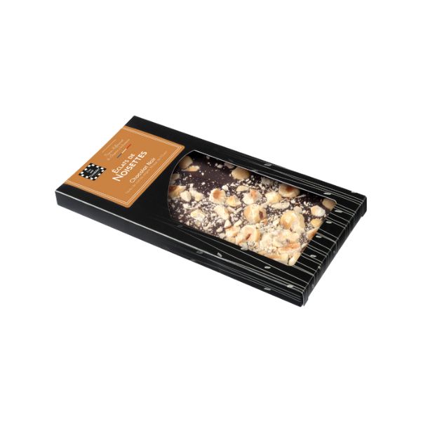Tablette chocolat noir éclat de noisettes by Guisabel