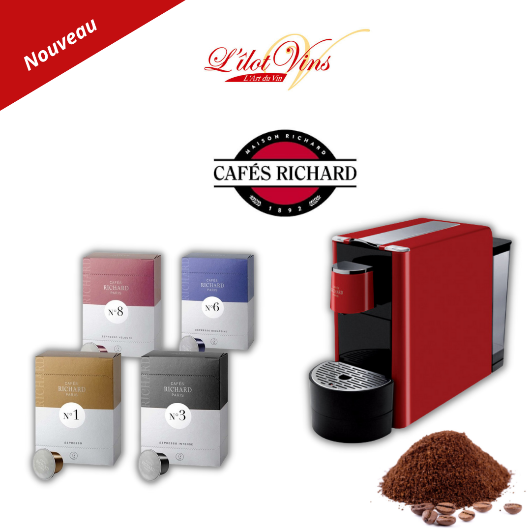 Machine à café Ventura et capsules de cafés Cafés Richard