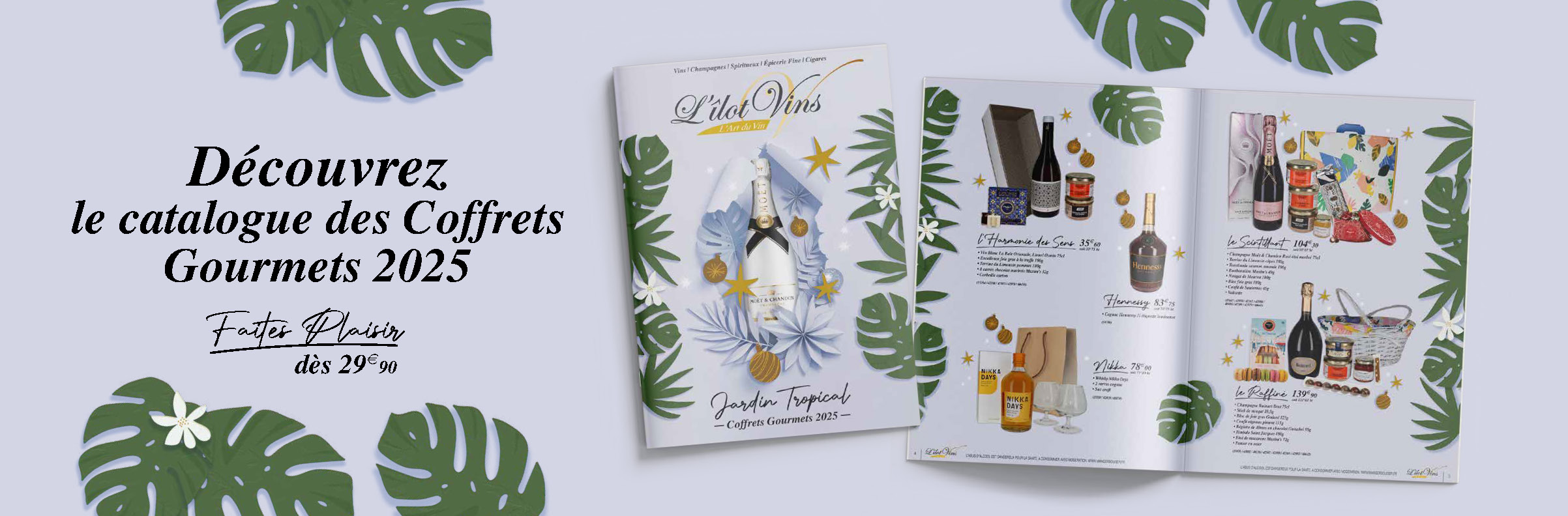 Catalogue coffrets cadeaux L’îlot Vins