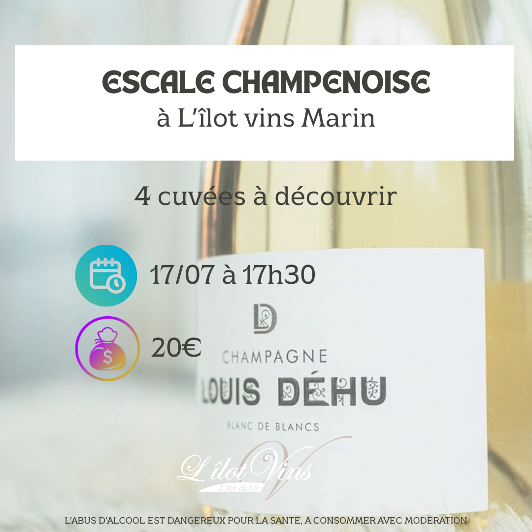 Escale Champenoise à L’Îlot Vins Marin