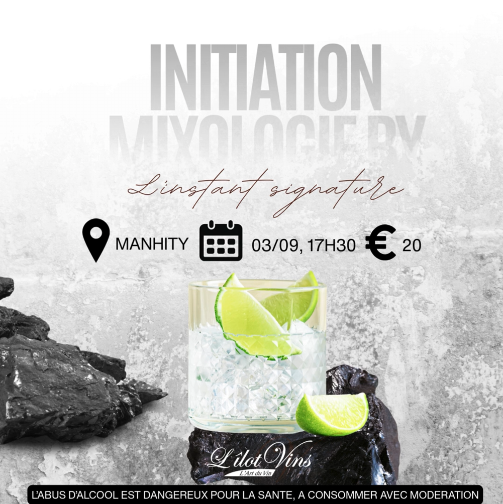 Initiation à la mixologie à L’Îlot Vins Manhity en Martinique