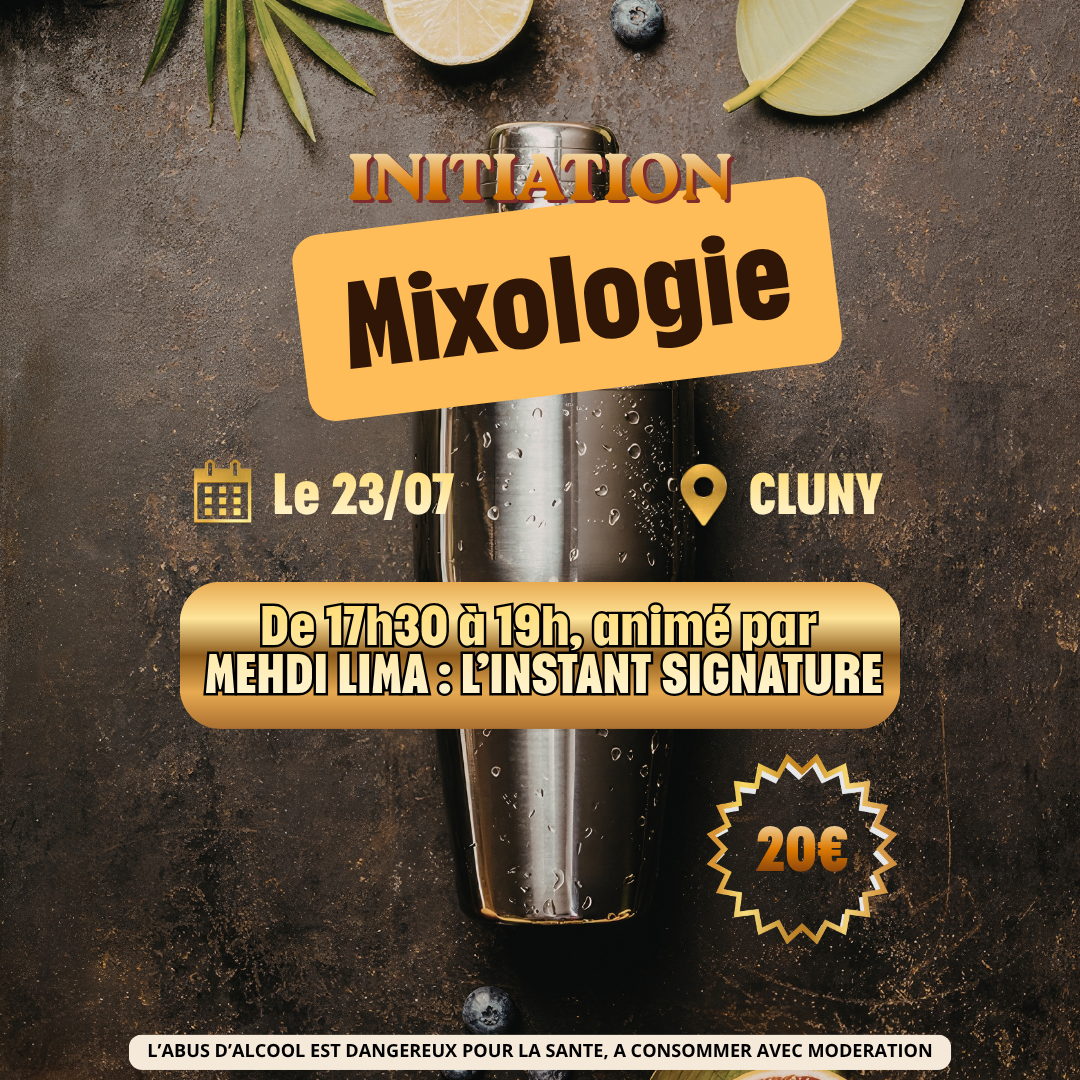 Initiation à la mixologie à L’Îlot Vins Cluny