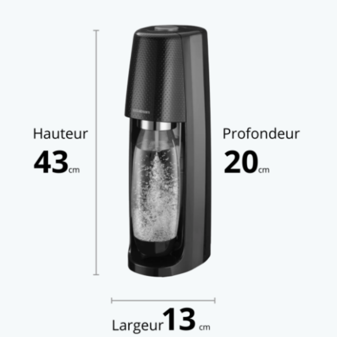 dimension mahcine sodastream spirit