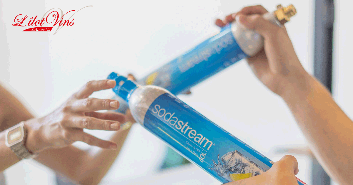 echange de cylindre de Co2 sodastream