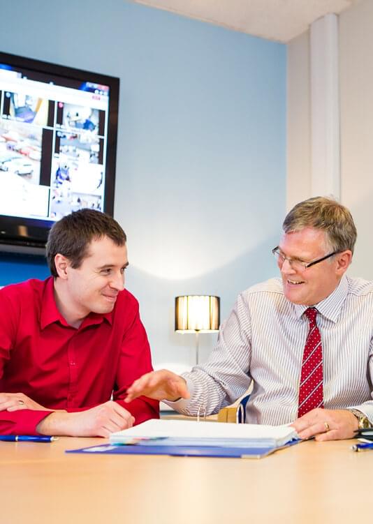 Helping business owner