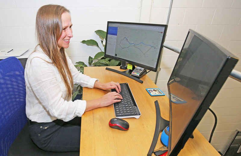 Anne booking in a water softener consultation