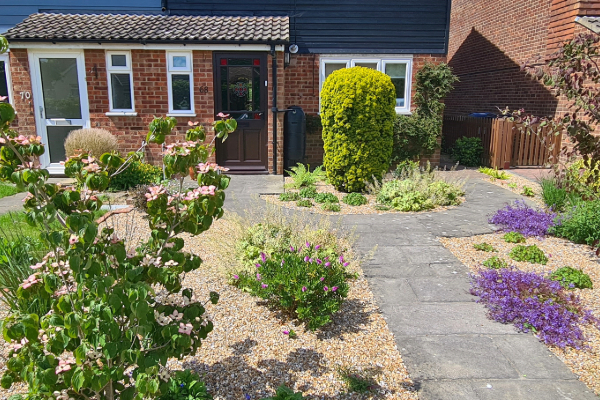 House front garden transformation 