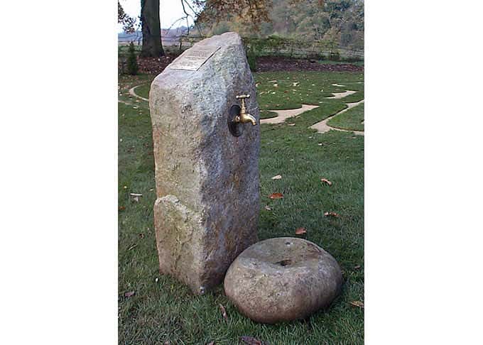 Labyrinth walkers may drink water energised by the sacred patterning of the labyrinth