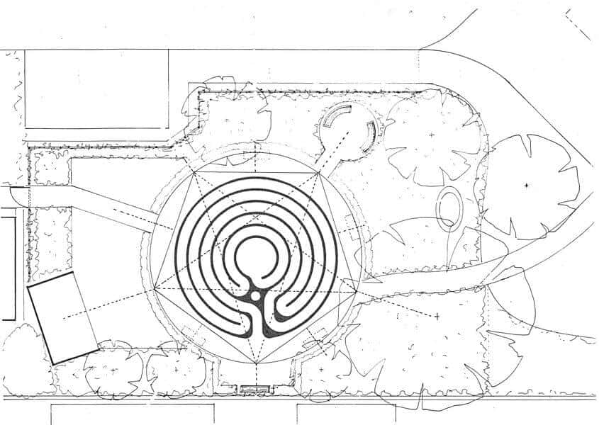 Pilgrims Hospices Labyrinth Blueprint