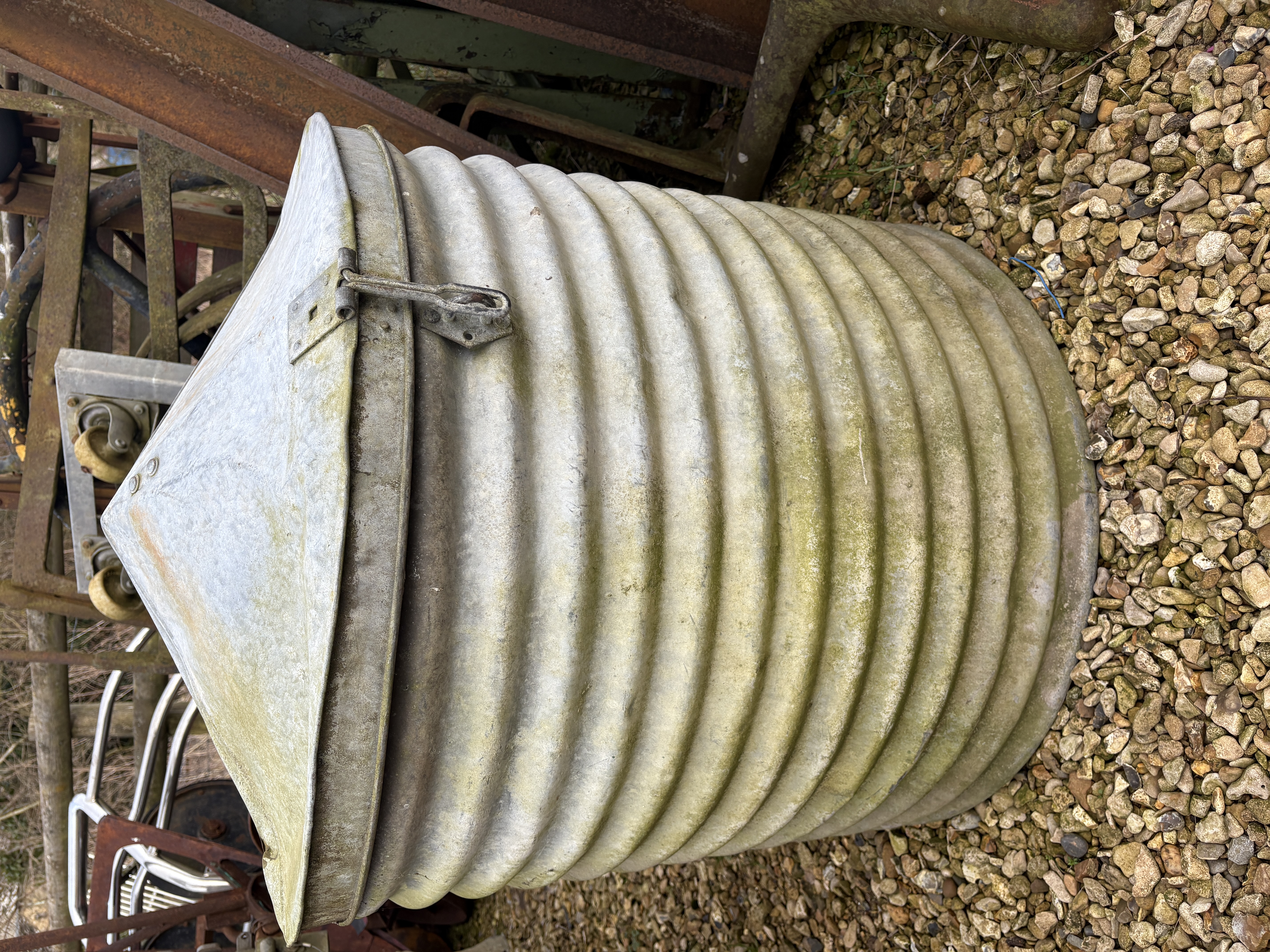 Galvanised corrugated storage 