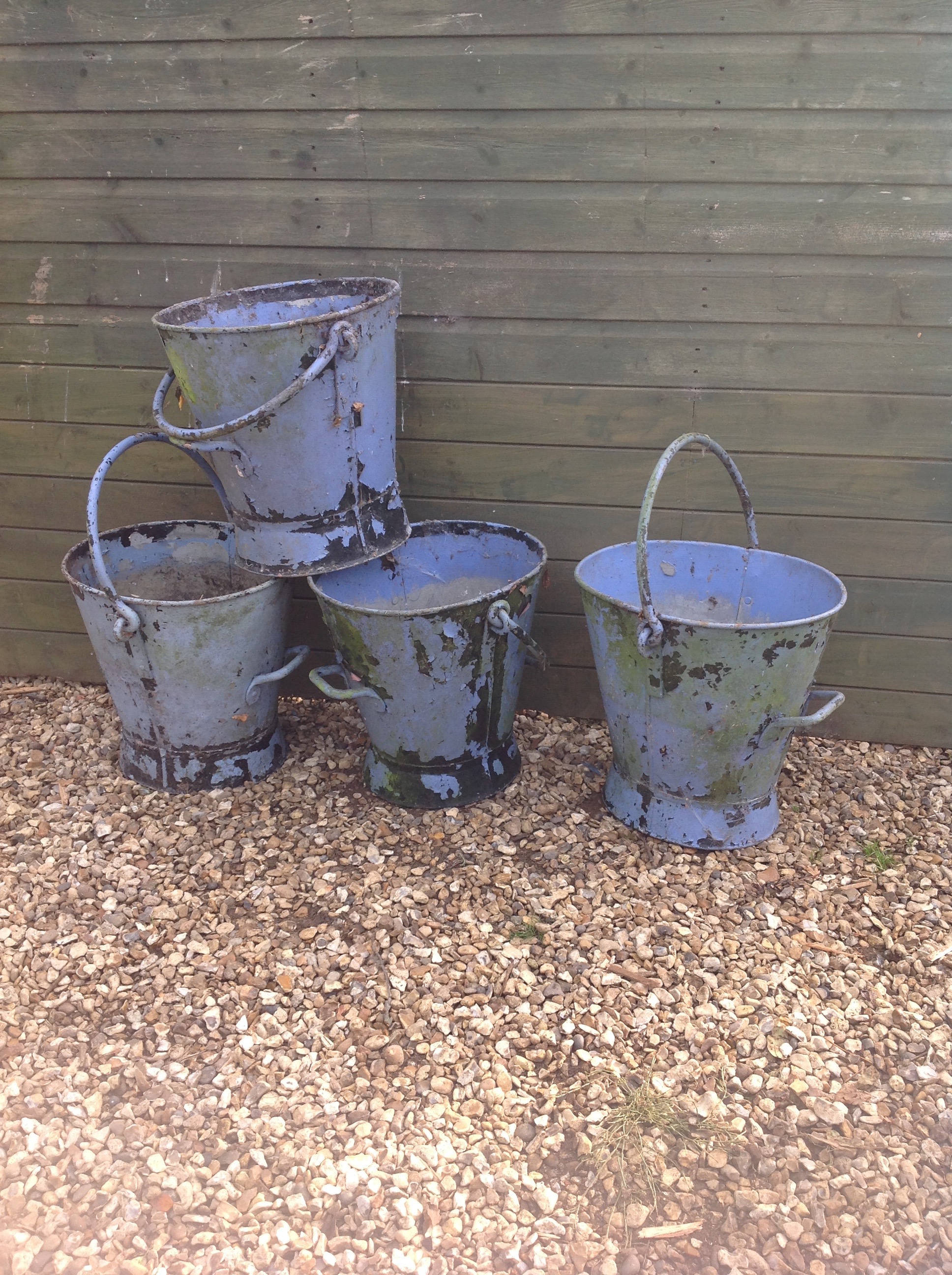 old large buckets ,2nd World war latrine buckets from £75 each