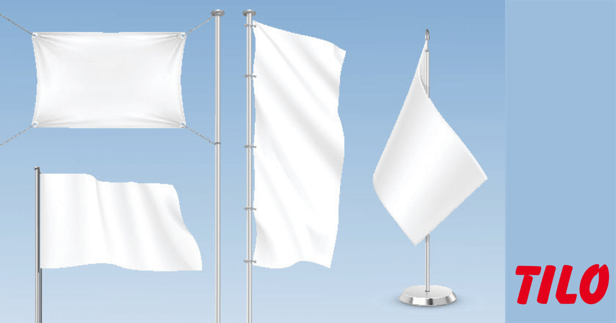 Différentes sortes de drapeaux et pavillons