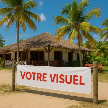 BANDEROLE EN PVC AVEC OEILLETS