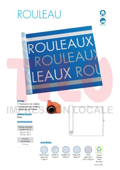 BANDEROLE EN INTISSÉ