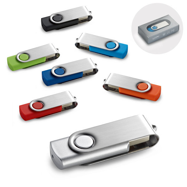 CLE USB 8 A 20 GB COULEUR CAPOT METAL