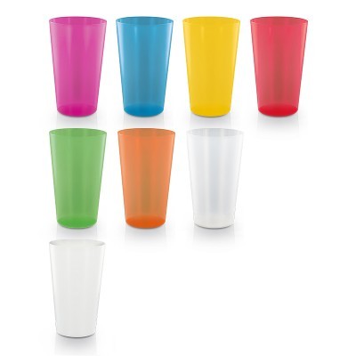 GOBELET PLASTIQUE RÉUTILISABLE 60CL OPAQUE OU TRANSPARENT