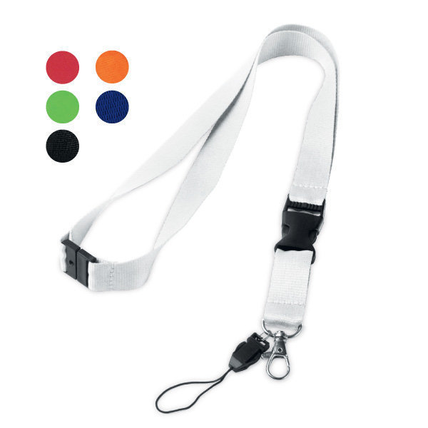 LANIERE TOUR DE COU 20mm EN POLYESTER