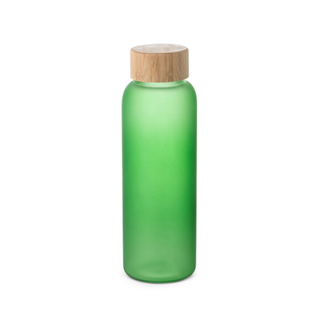 BOUTEILLE EN VERRE 50CL  AVEC COUVERCLE BAMBOU