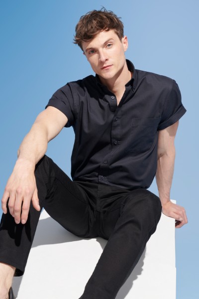 CHEMISE HOMME MANCHES COURTES EN TWILL SOL'S BROOKLYN