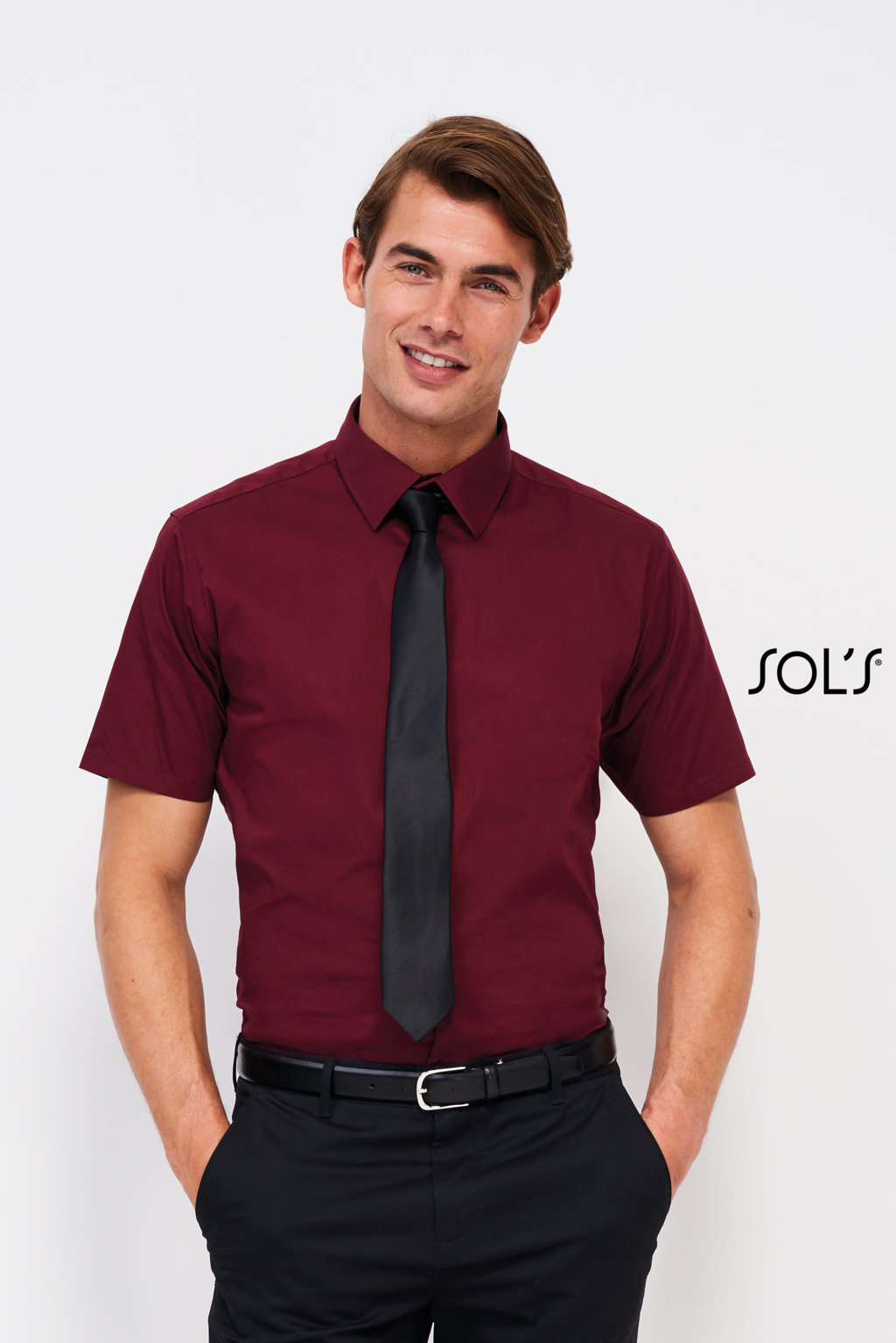 Chemise rouge 2024 manche courte